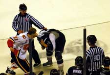 Quad City's Gord Baldwin jerseys San Antonio's Jonas Ahnelov